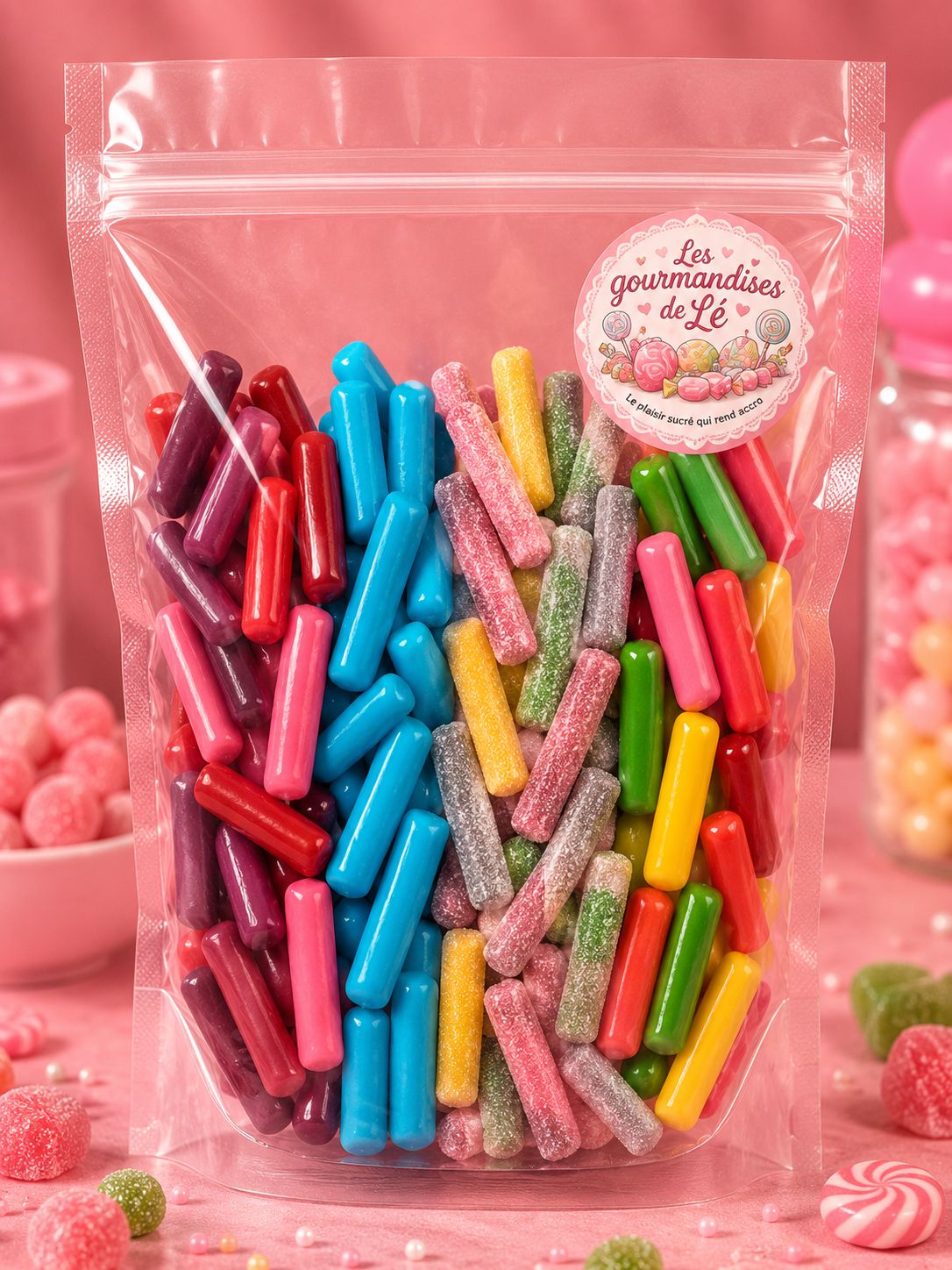 Mix hitschies mix lisse, acide, framboise, fruit rouge